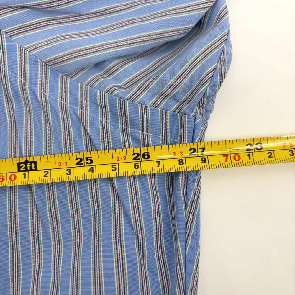 Polo Ralph Lauren Regent Classic Fit Striped Shirt Mens 17.5 34/35 Blue Multi - Picture 7 of 8